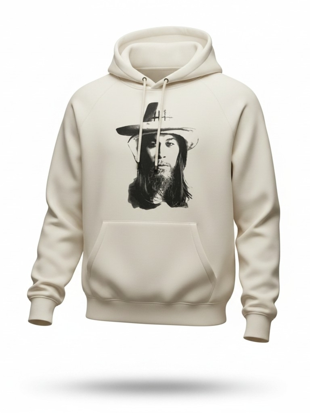 NWOT Luke Steele Men's Cream Graphic Hoodie Sold Out Online Very Rare